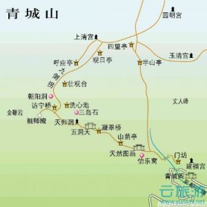 青城山旅游线路图