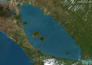 尼加拉瓜湖卫星图